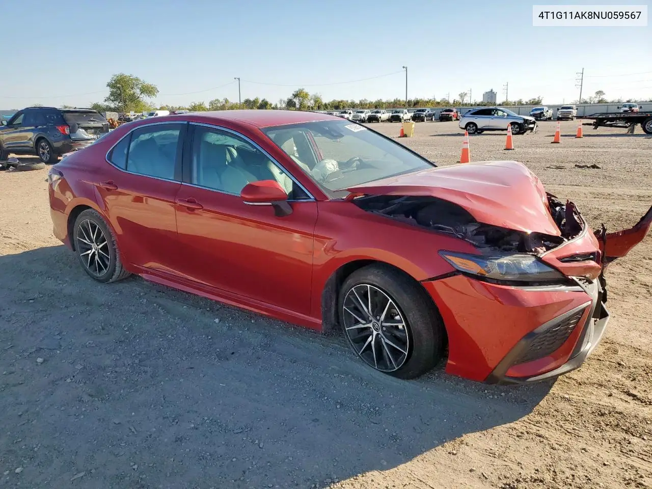 4T1G11AK8NU059567 2022 Toyota Camry Se