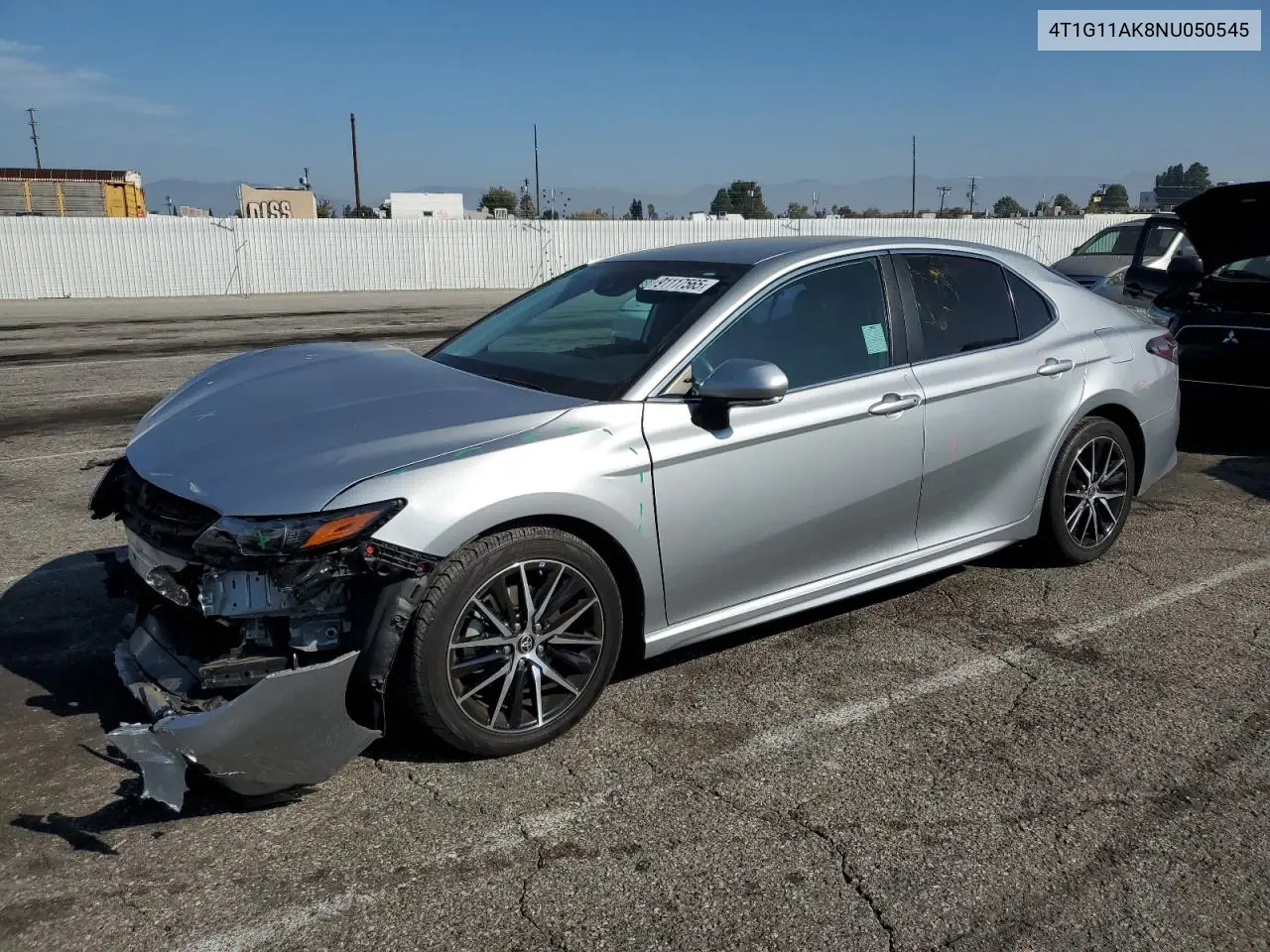 4T1G11AK8NU050545 2022 Toyota Camry Se