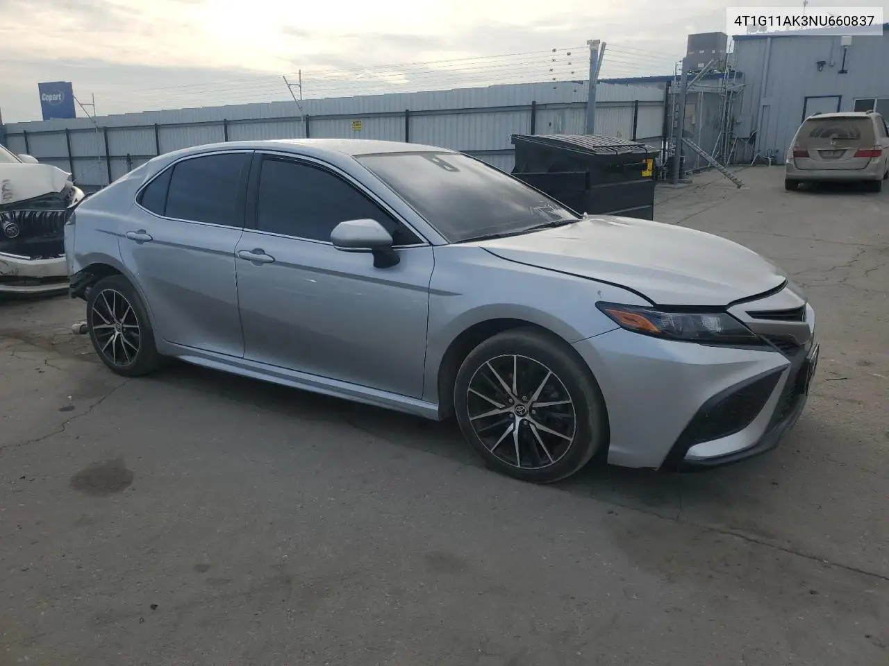 4T1G11AK3NU660837 2022 Toyota Camry Se
