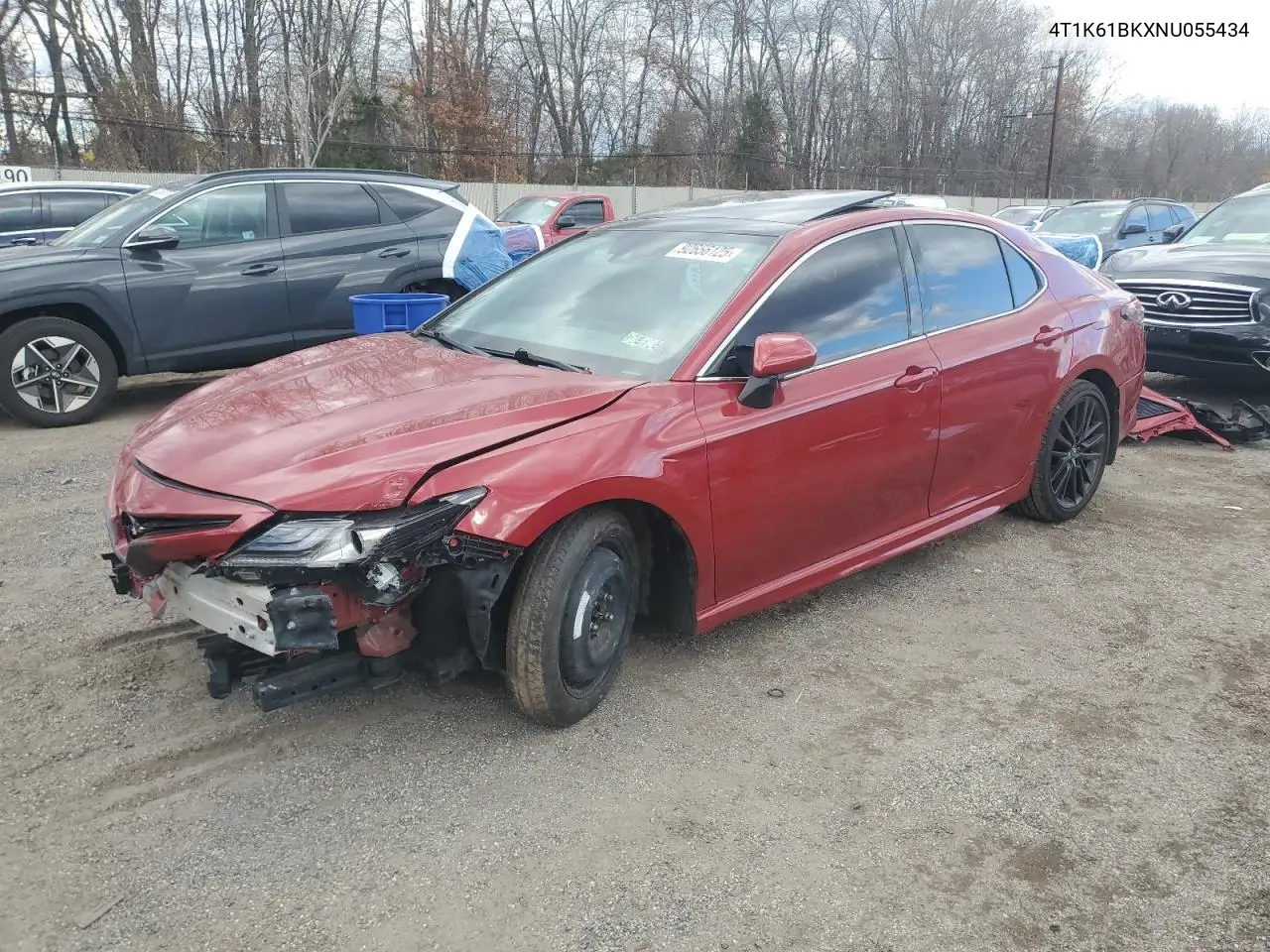 4T1K61BKXNU055434 2022 Toyota Camry Xse