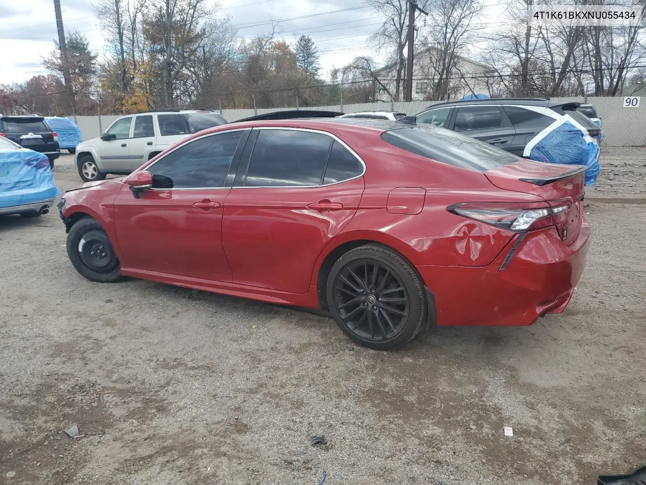 4T1K61BKXNU055434 2022 Toyota Camry Xse