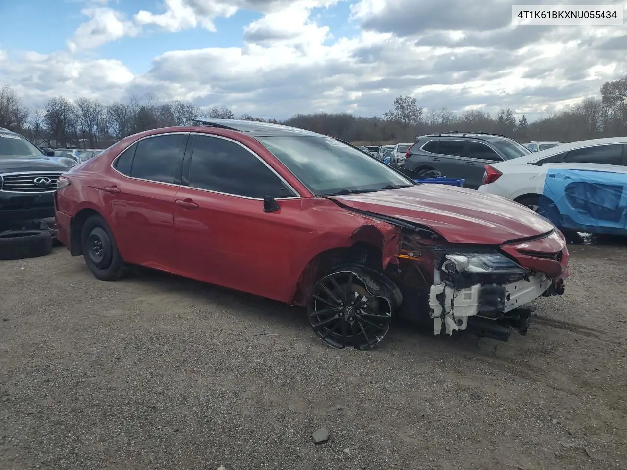 4T1K61BKXNU055434 2022 Toyota Camry Xse