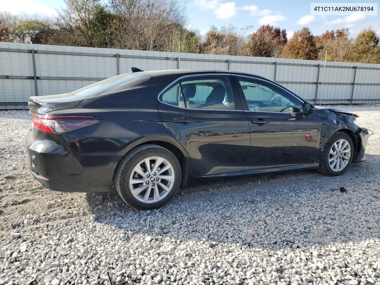 4T1C11AK2NU678194 2022 Toyota Camry Le