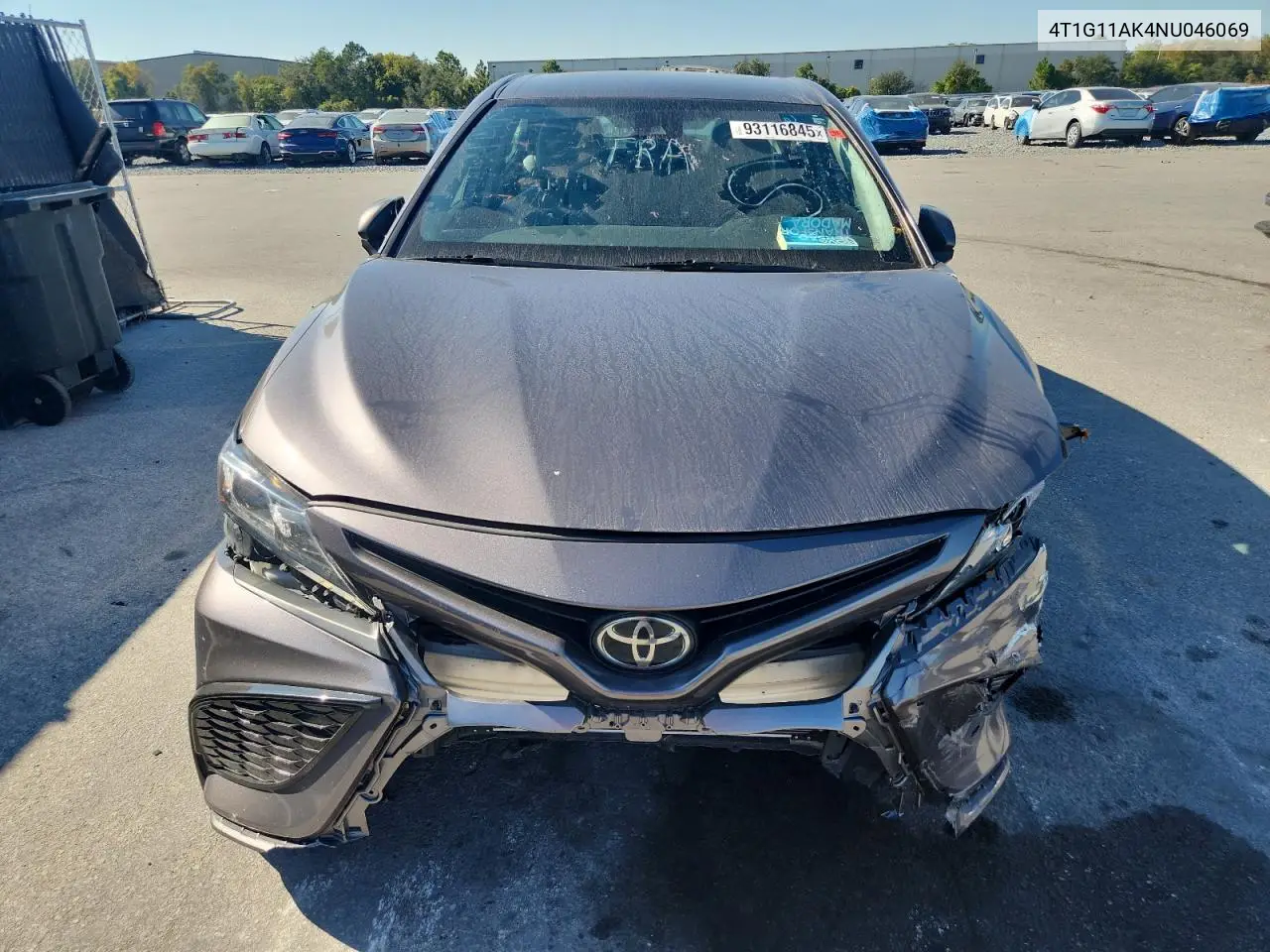 4T1G11AK4NU046069 2022 Toyota Camry Se