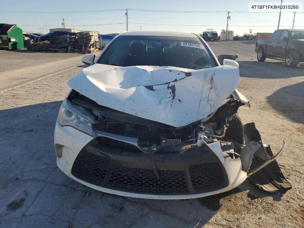 4T1BF1FK8HU315280 2022 Toyt Camry Le