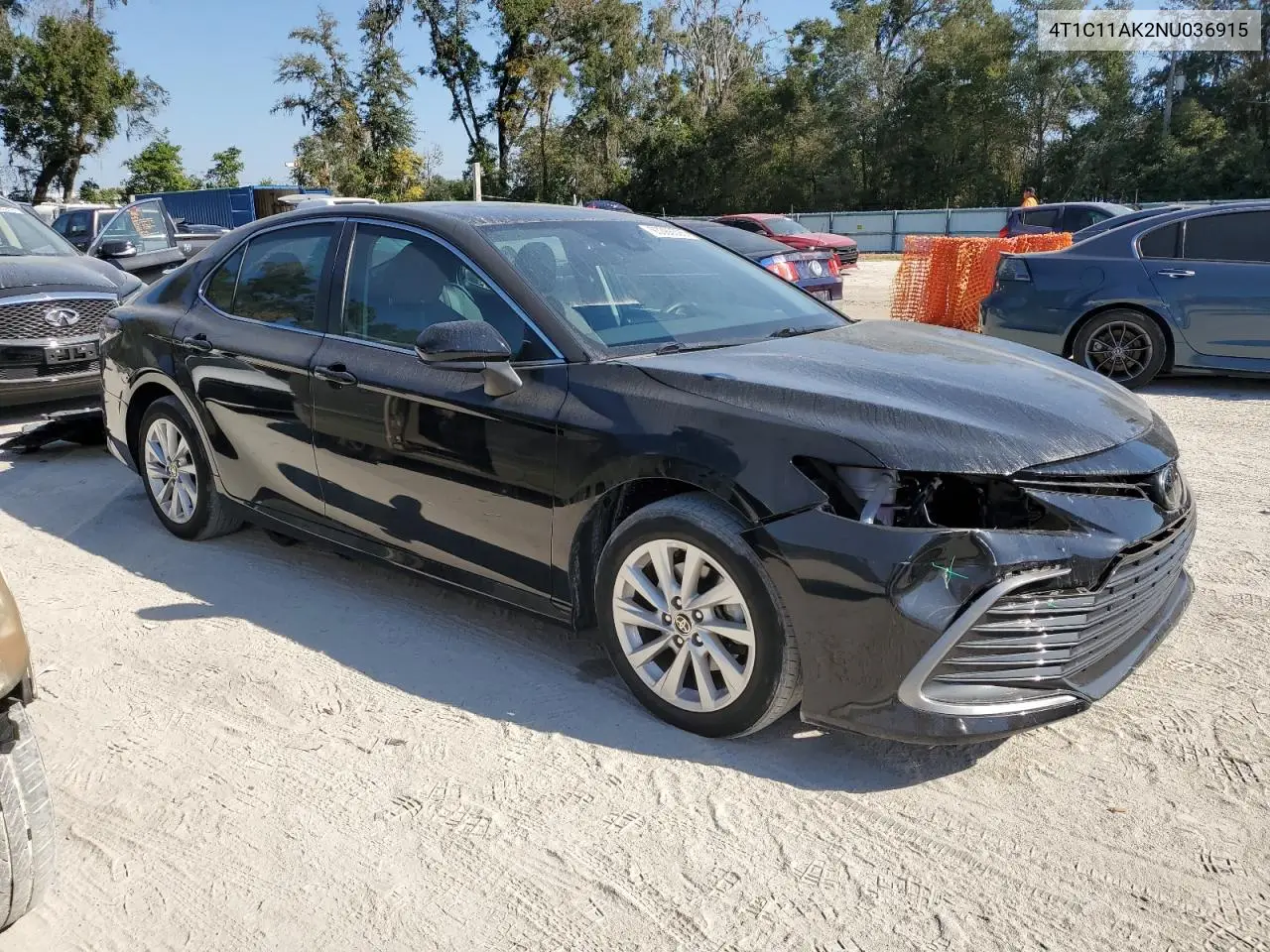 4T1C11AK2NU036915 2022 Toyota Camry Le