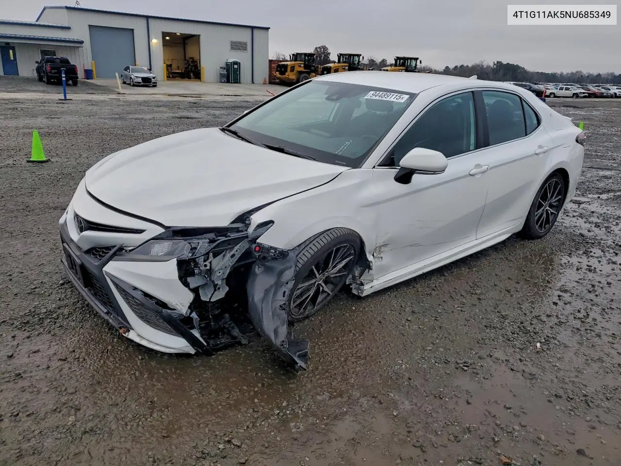 4T1G11AK5NU685349 2022 Toyota Camry Se