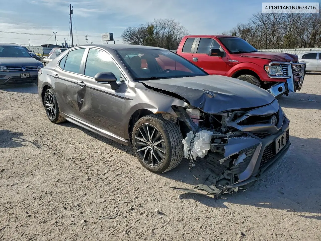 4T1G11AK1NU673716 2022 Toyota Camry Se