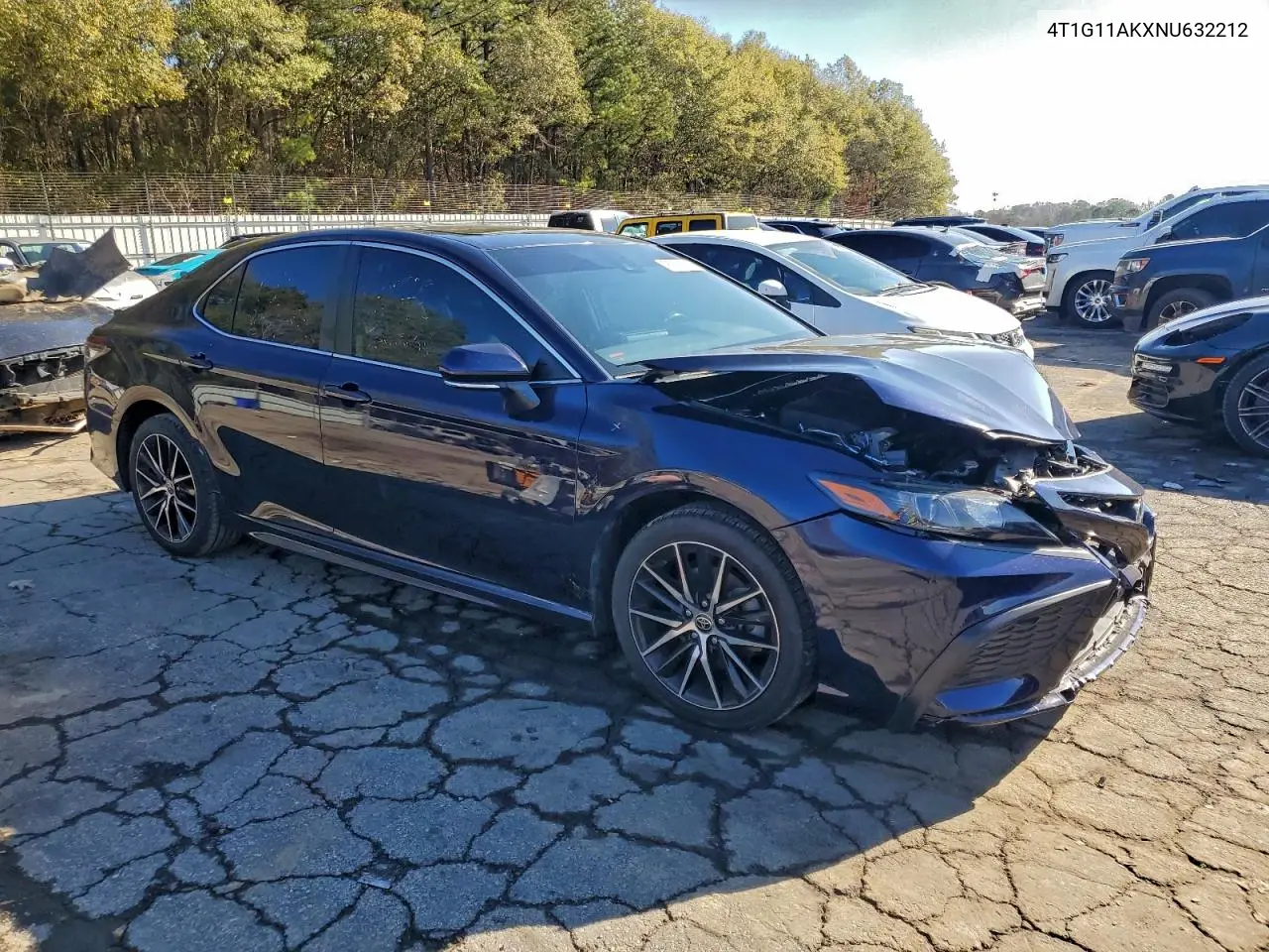 4T1G11AKXNU632212 2022 Toyota Camry Se