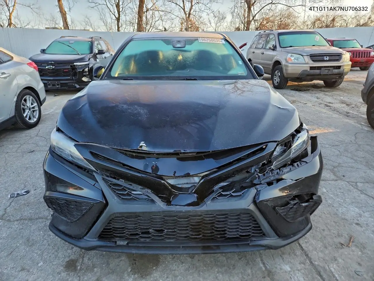 4T1G11AK7NU706332 2022 Toyota Camry Se