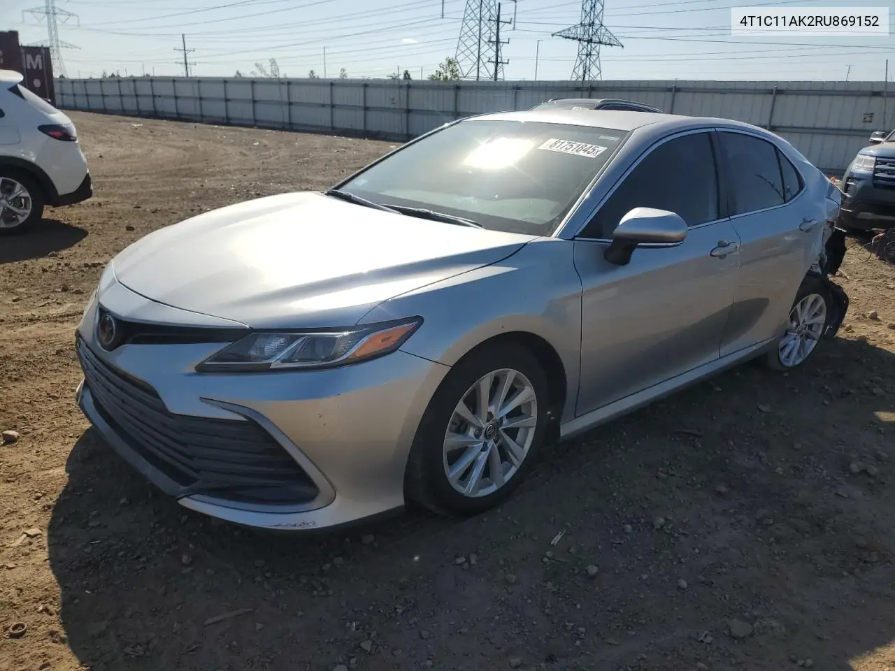 4T1C11AK2RU869152 2024 Toyota Camry Le