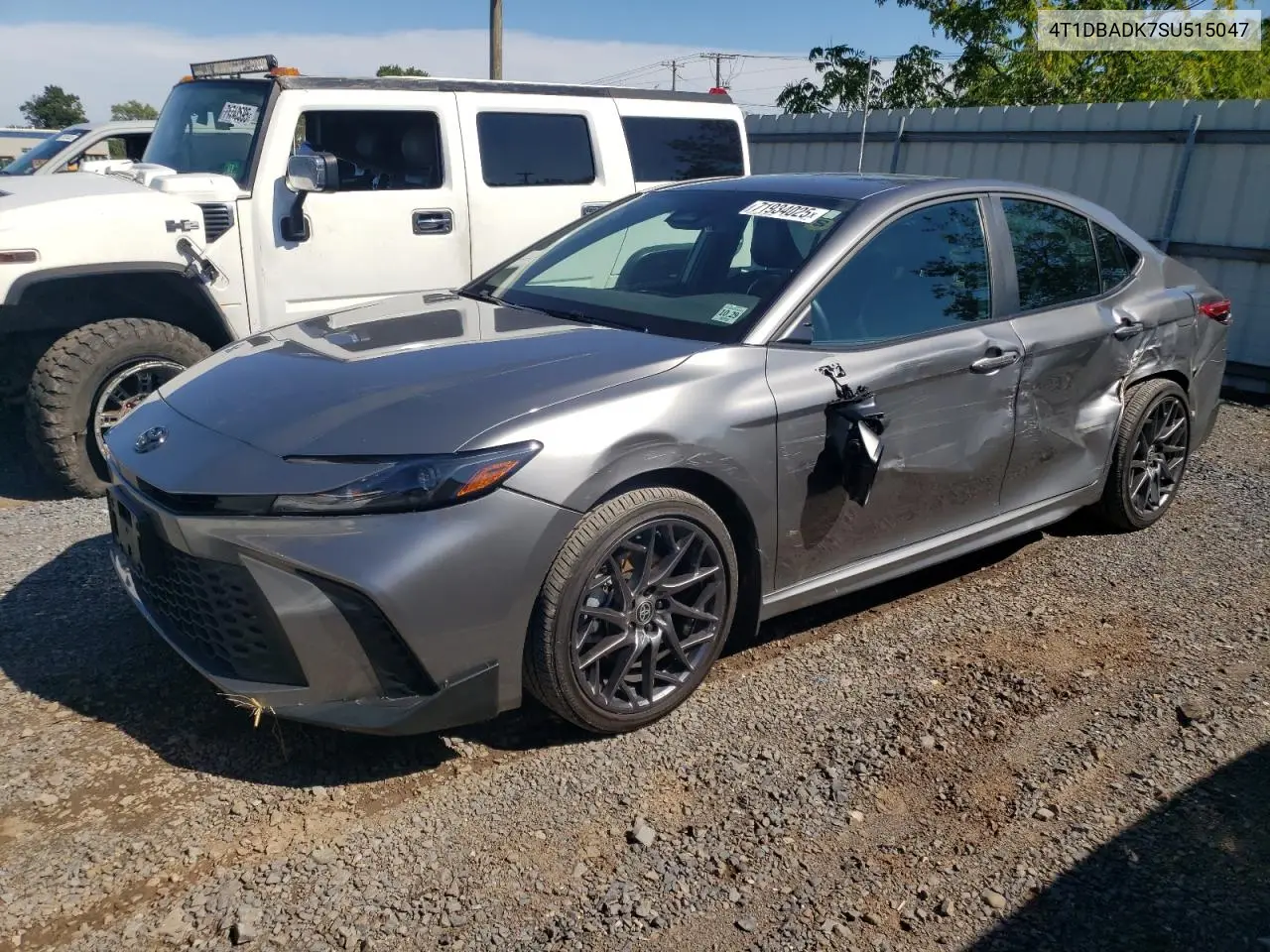 4T1DBADK7SU515047 2025 Toyota Camry Xse