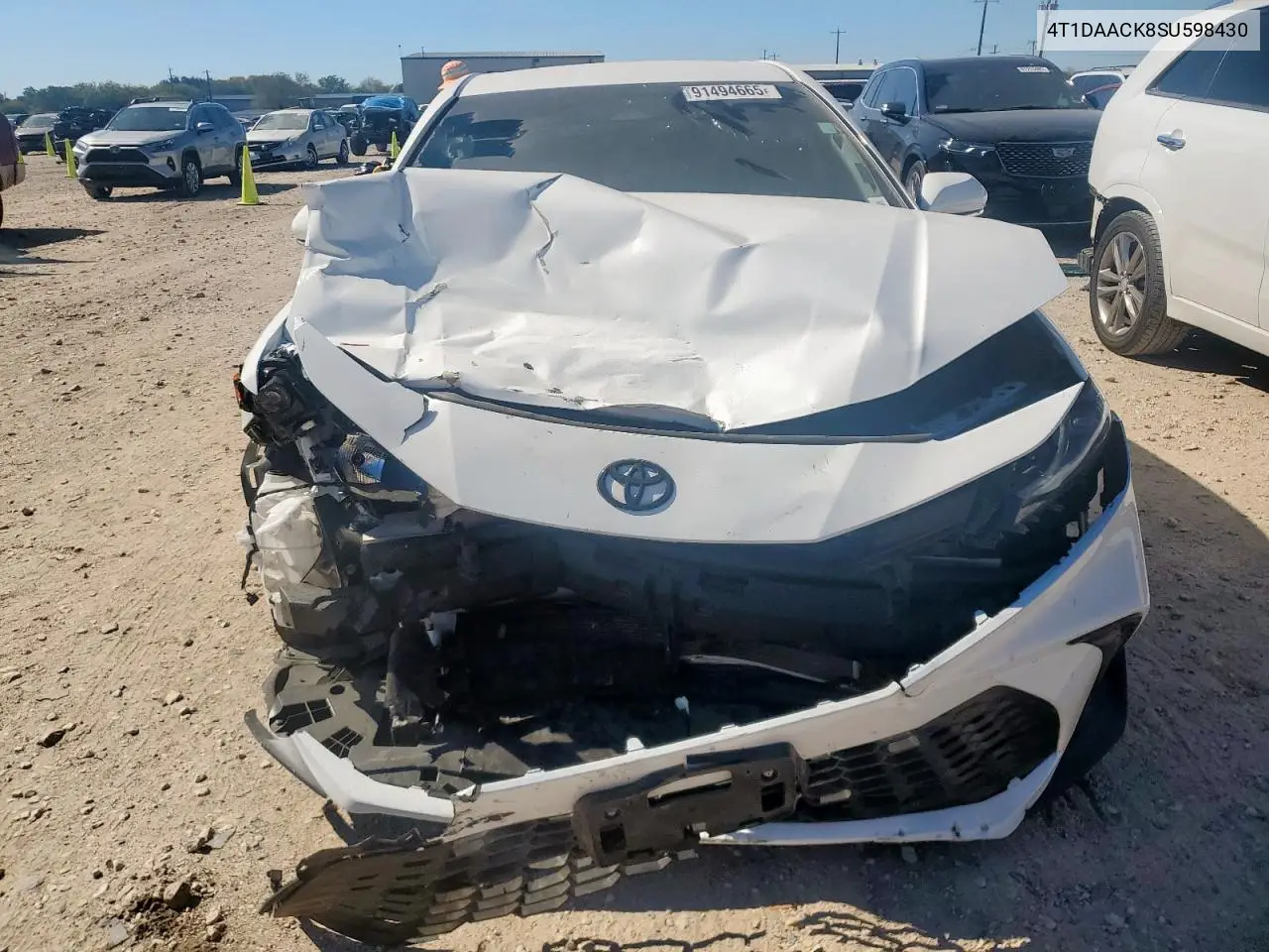 4T1DAACK8SU598430 2025 Toyota Camry Xse