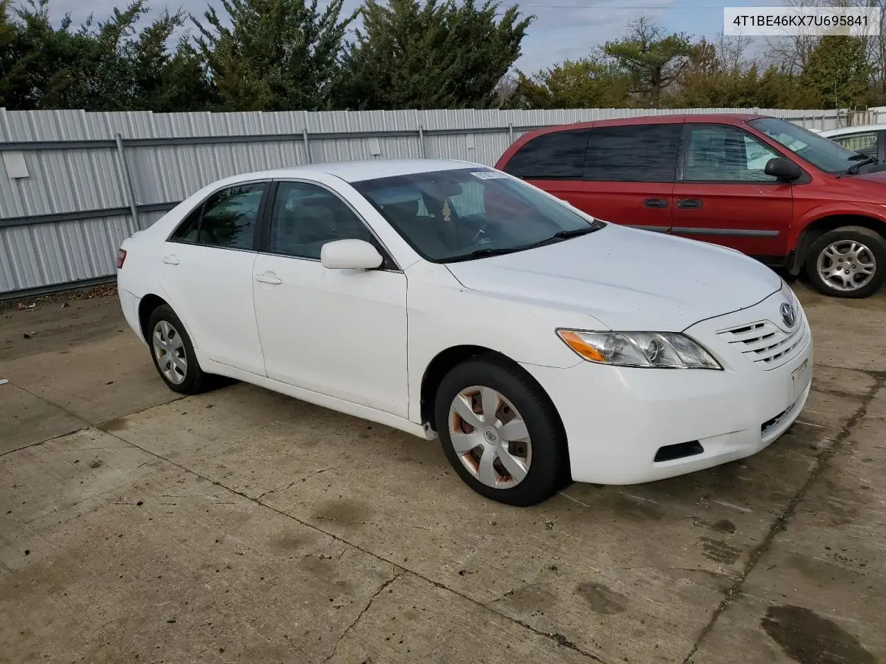 4T1BE46KX7U695841 2007 Toyota Camry Ce