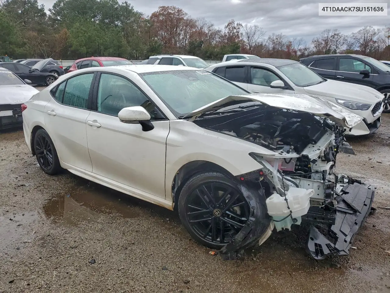 4T1DAACK7SU151636 2025 Toyota Camry Xse