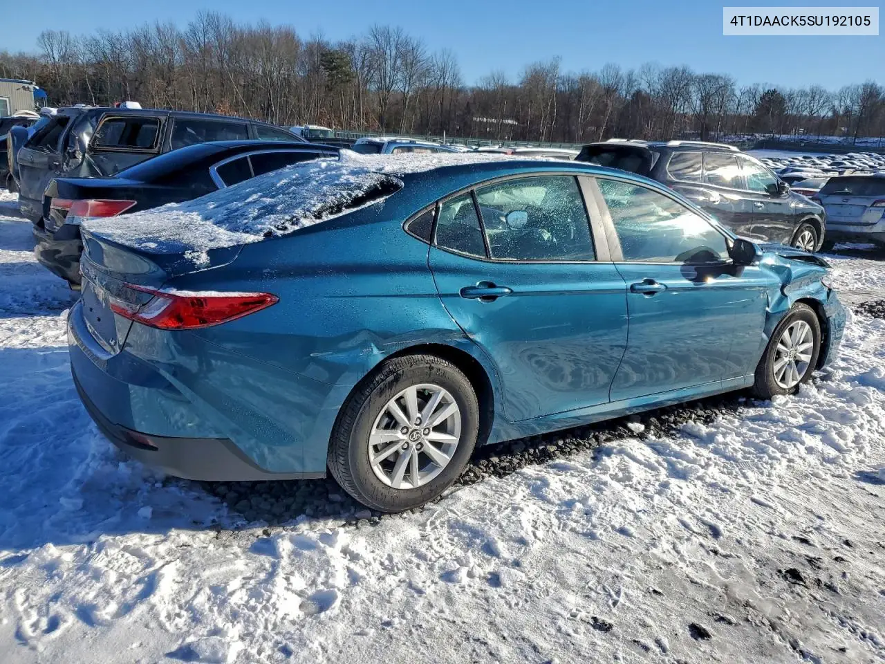 4T1DAACK5SU192105 2025 Toyota Camry Xse