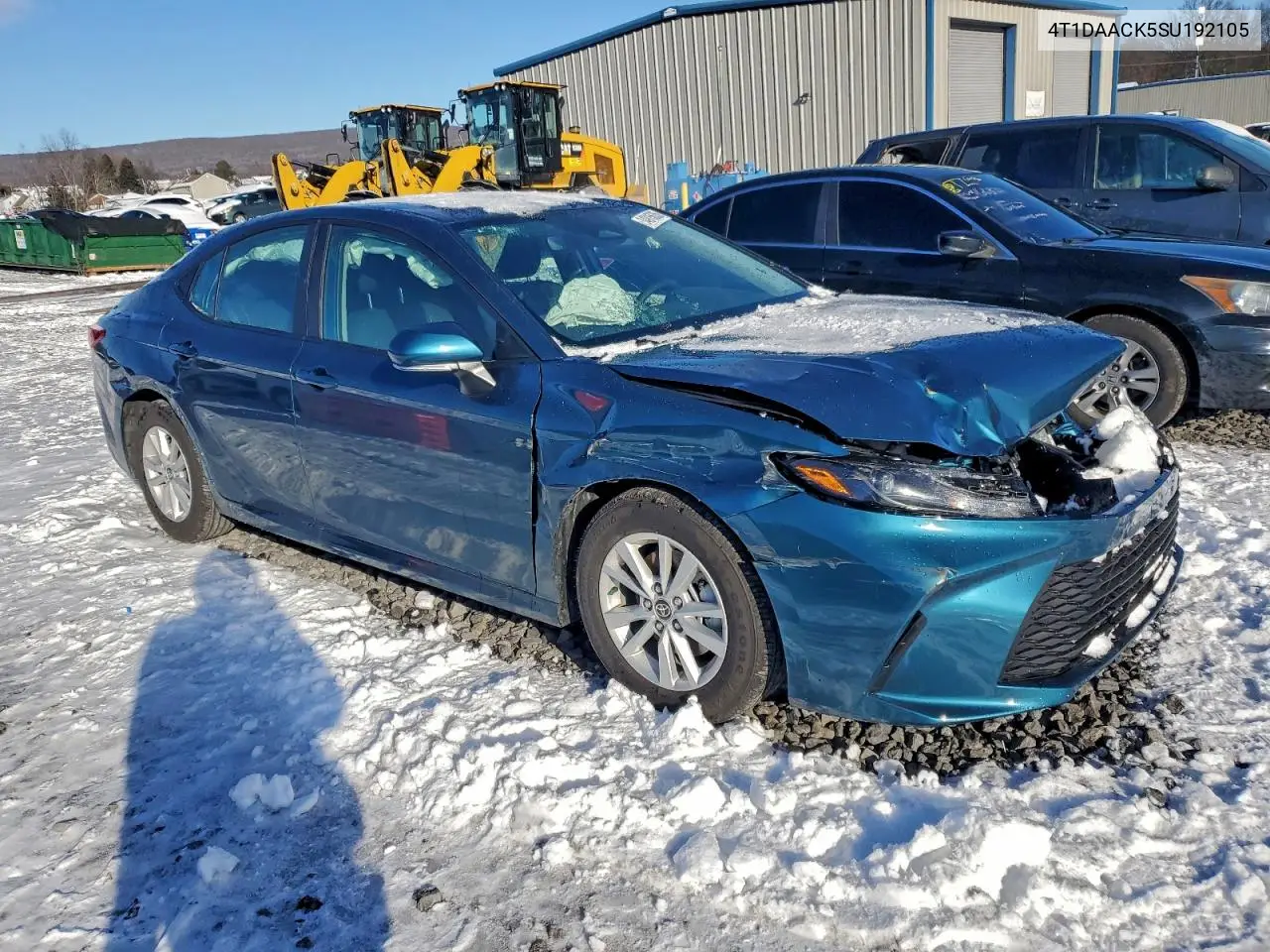 4T1DAACK5SU192105 2025 Toyota Camry Xse