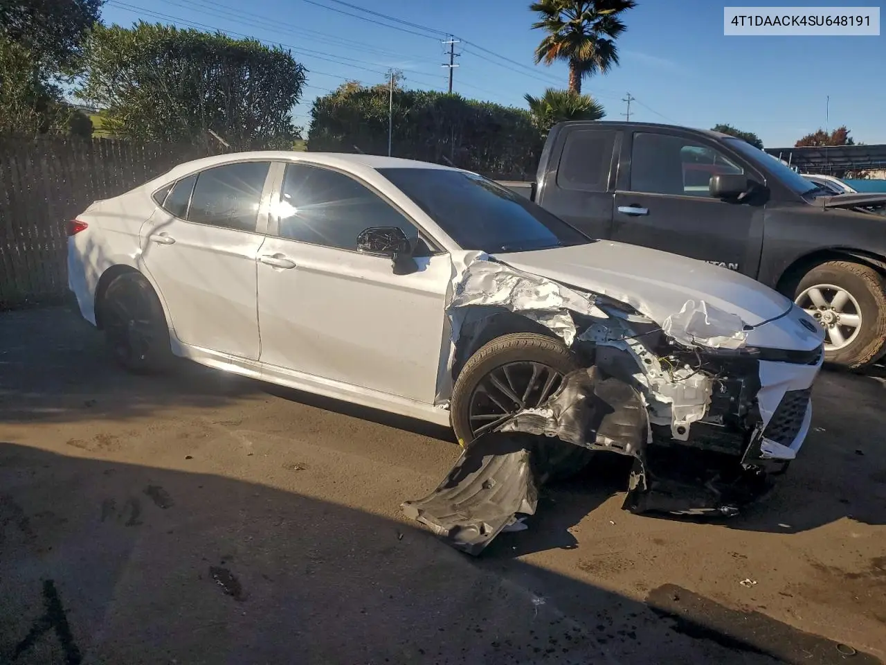 4T1DAACK4SU648191 2025 Toyota Camry Xse