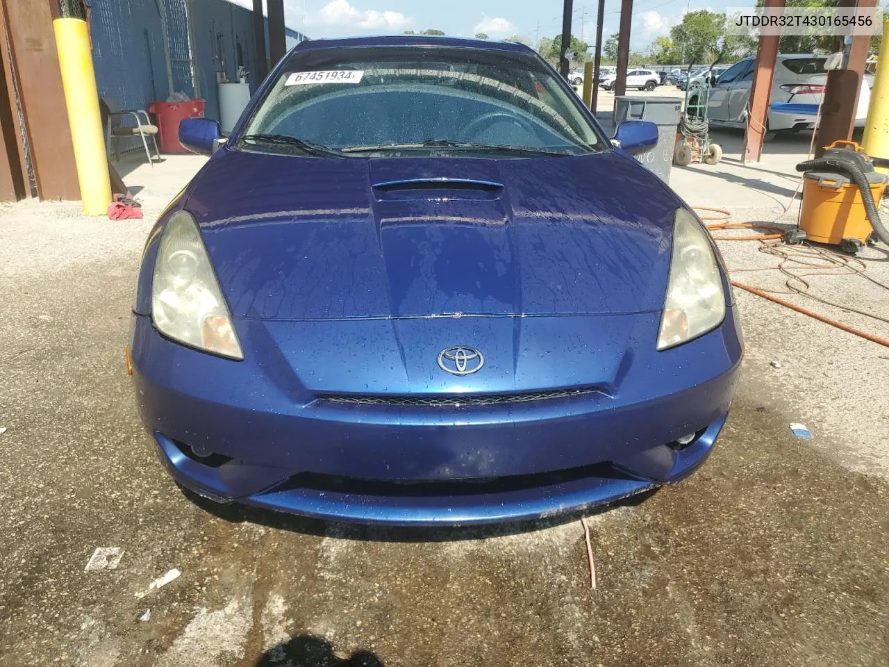 2003 Toyota Celica Gt VIN: JTDDR32T430165456 Lot: 67451934