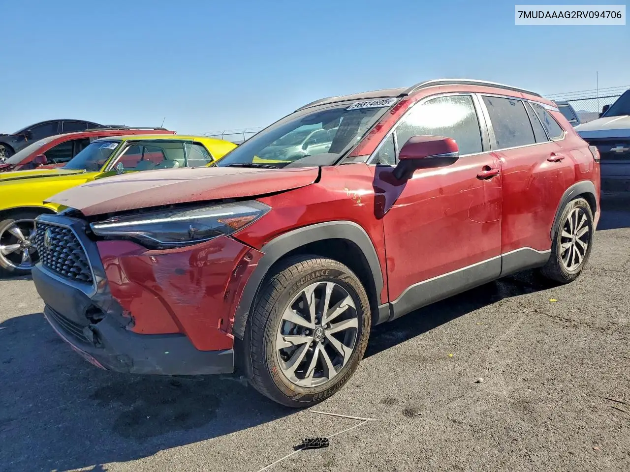 7MUDAAAG2RV094706 2024 Toyota Corolla Cross Xle