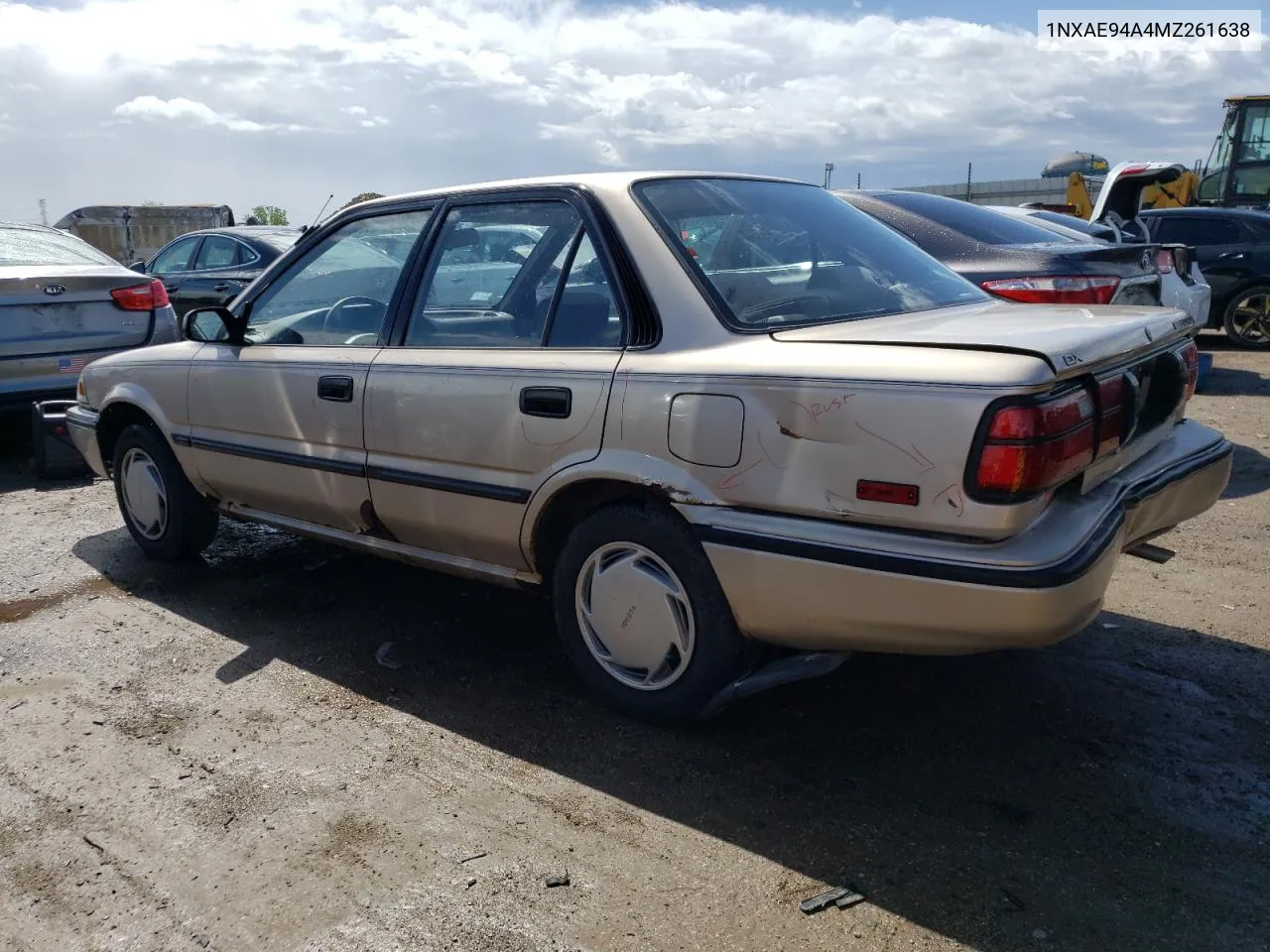 1991 Toyota Corolla Dlx VIN: 1NXAE94A4MZ261638 Lot: 53659314