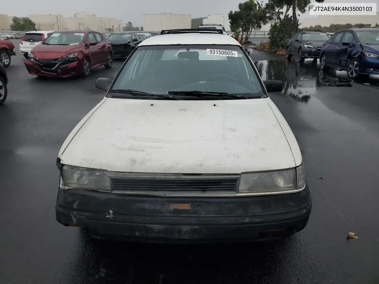 JT2AE94K4N3500103 1992 Toyota Corolla Dlx