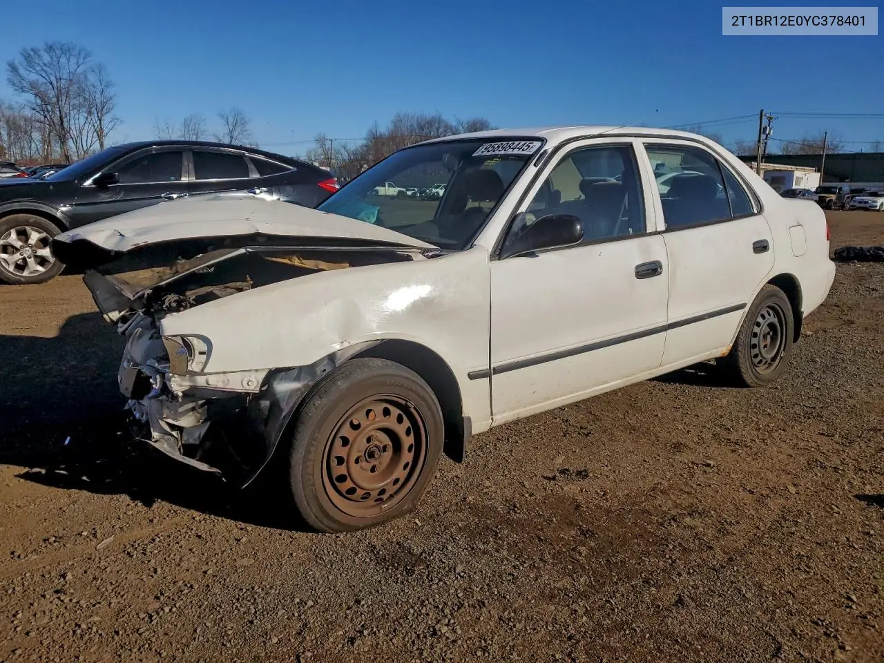 2T1BR12E0YC378401 2000 Toyota Corolla Ve