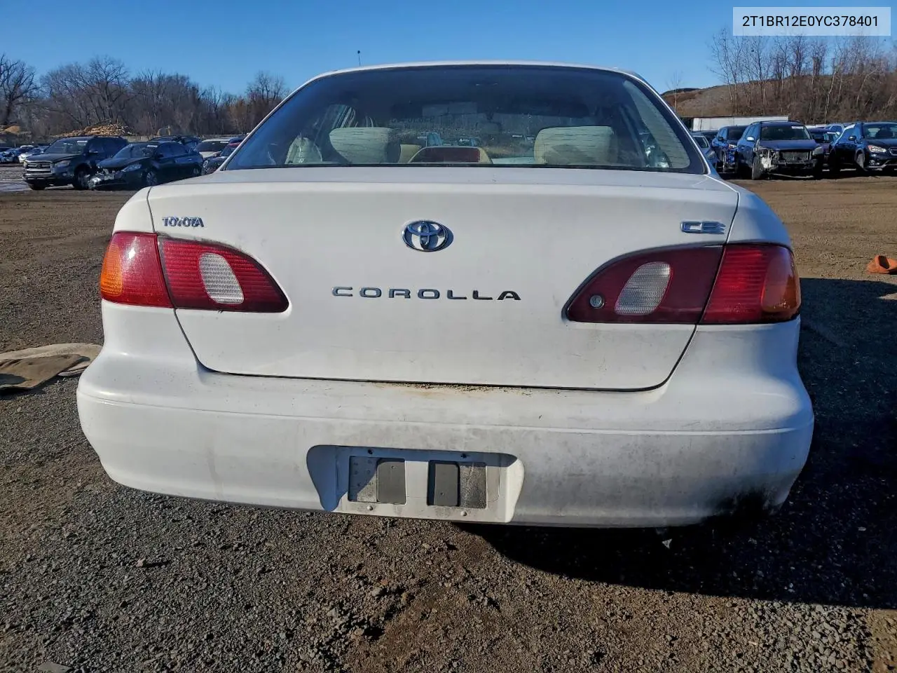 2T1BR12E0YC378401 2000 Toyota Corolla Ve