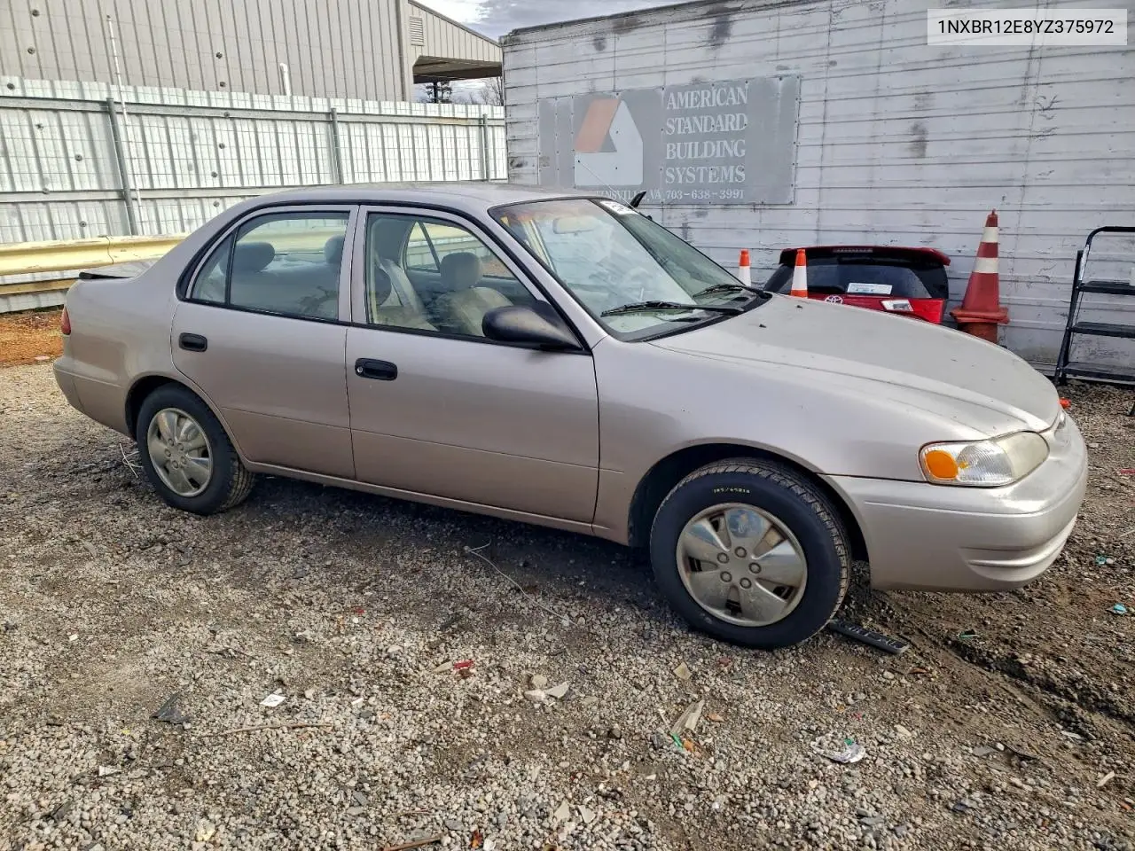 1NXBR12E8YZ375972 2000 Toyota Corolla Ve
