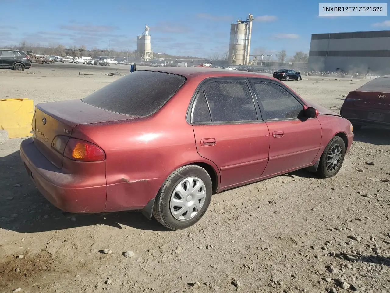 1NXBR12E71Z521526 2001 Toyota Corolla Ce