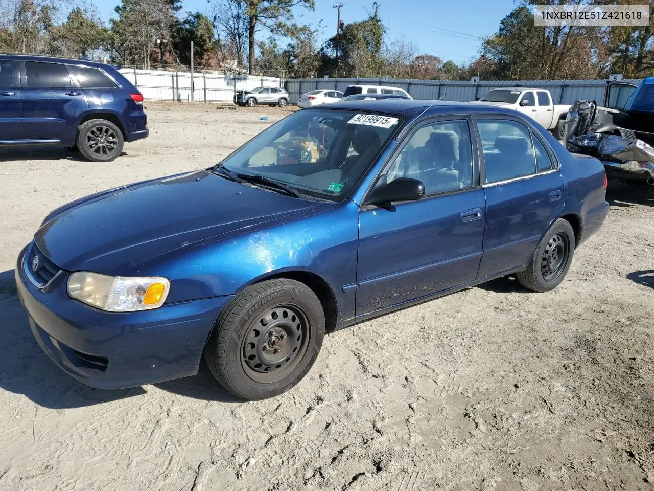 1NXBR12E51Z421618 2001 Toyota Corolla Ce
