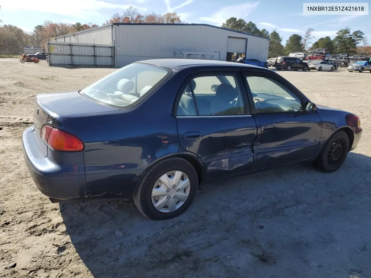1NXBR12E51Z421618 2001 Toyota Corolla Ce