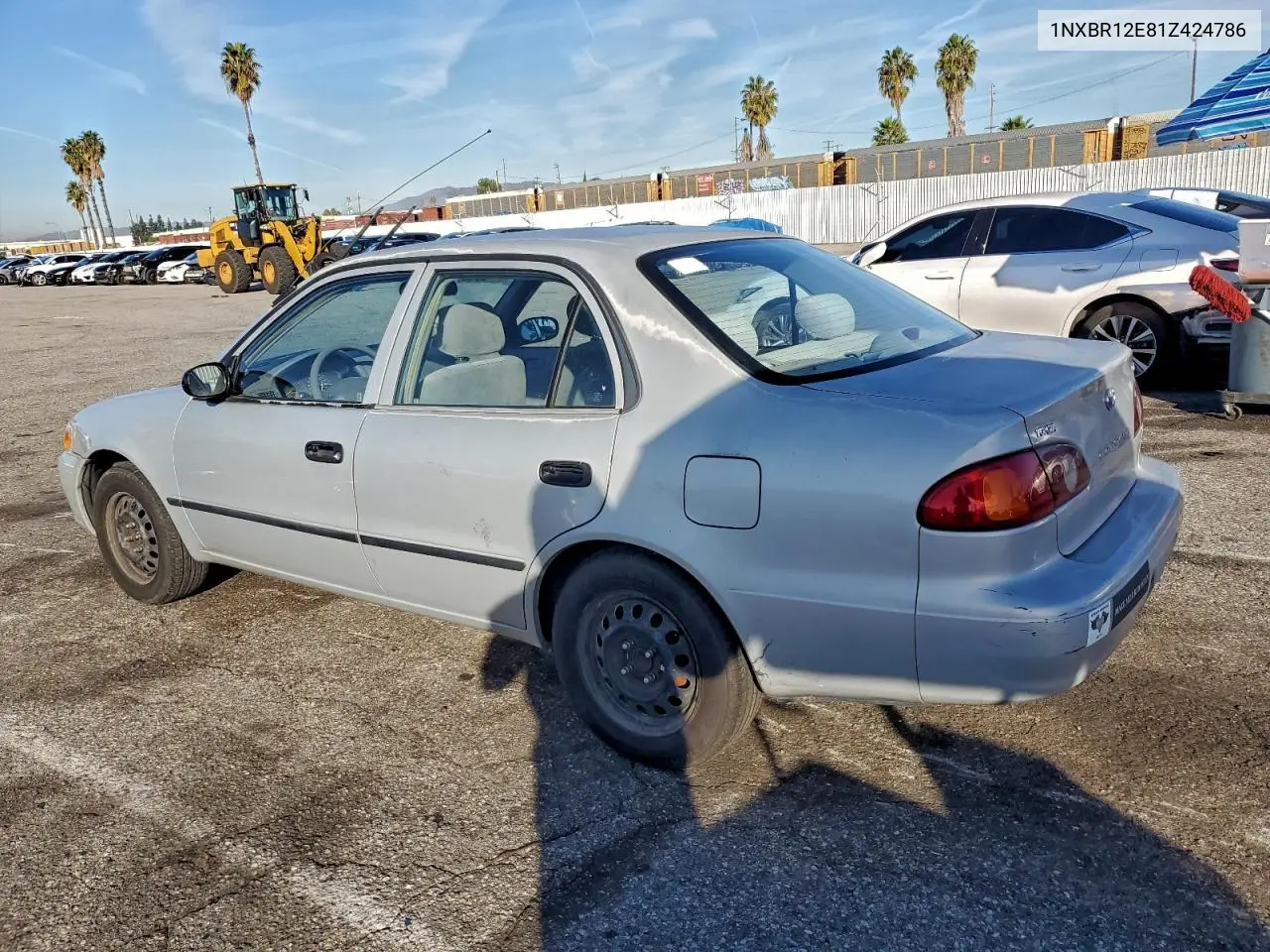 1NXBR12E81Z424786 2001 Toyota Corolla Ce