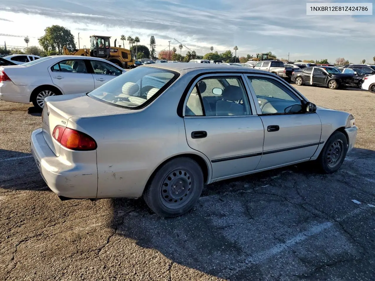 1NXBR12E81Z424786 2001 Toyota Corolla Ce
