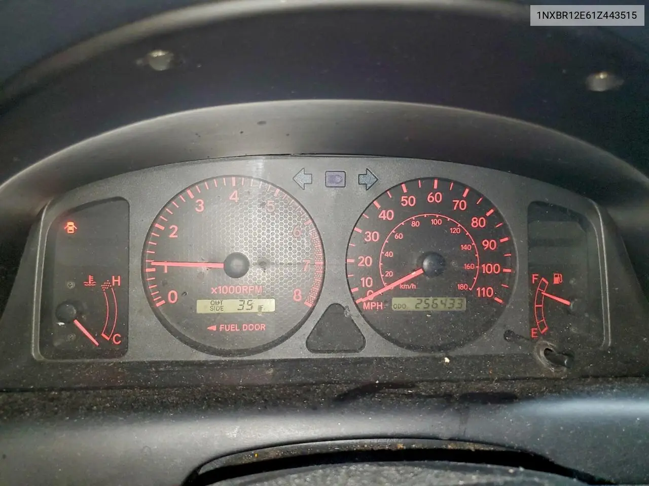 1NXBR12E61Z443515 2001 Toyota Corolla Ce