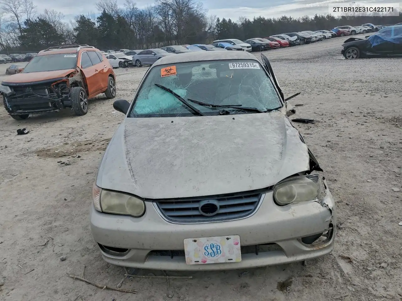 2T1BR12E31C422171 2001 Toyota Corolla Ce