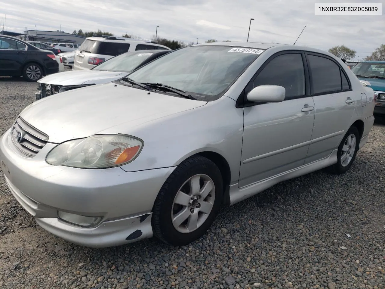 2003 Toyota Corolla Ce VIN: 1NXBR32E83Z005089 Lot: 45751714