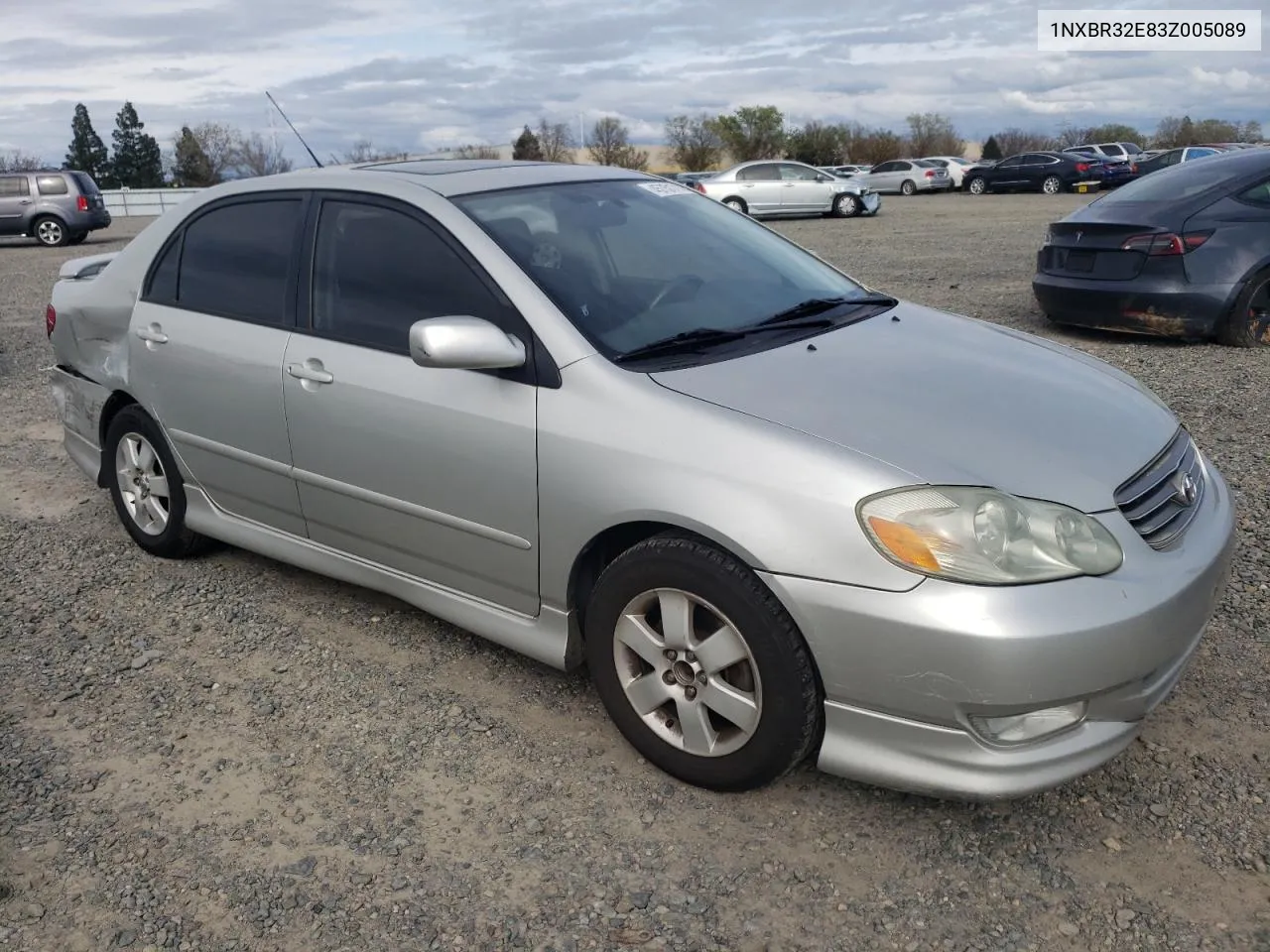 2003 Toyota Corolla Ce VIN: 1NXBR32E83Z005089 Lot: 45751714