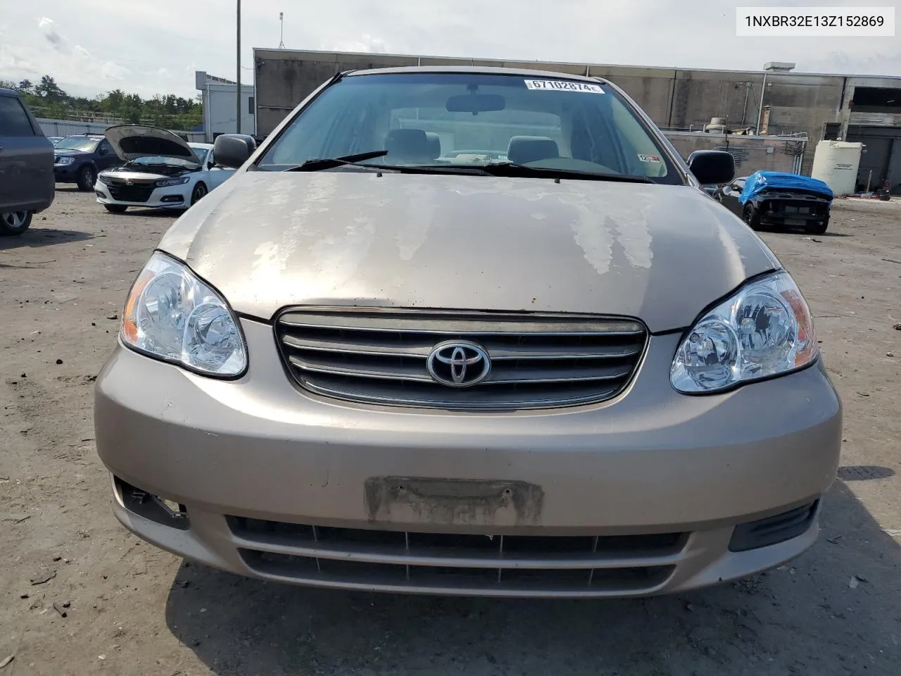 2003 Toyota Corolla Ce VIN: 1NXBR32E13Z152869 Lot: 67102874