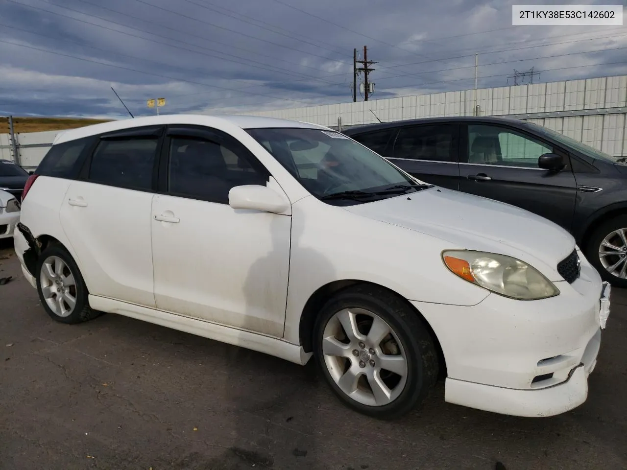 2003 Toyota Corolla Matrix Xrs VIN: 2T1KY38E53C142602 Lot: 68059824