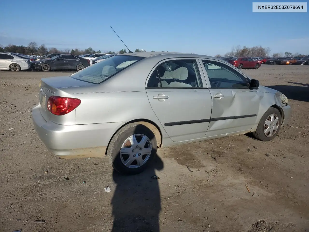 1NXBR32E53Z078694 2003 Toyota Corolla Ce