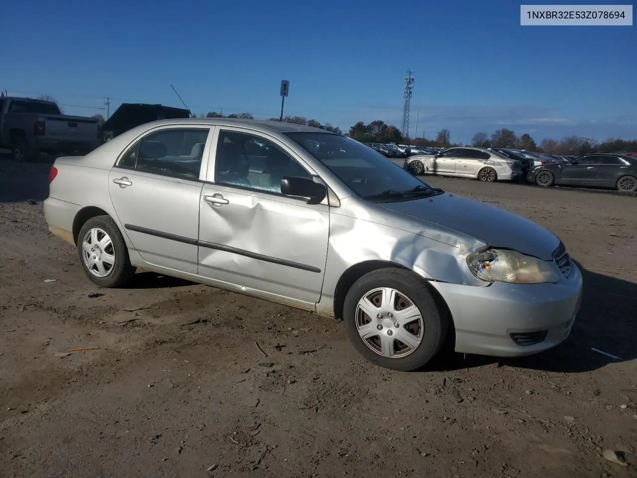 1NXBR32E53Z078694 2003 Toyota Corolla Ce