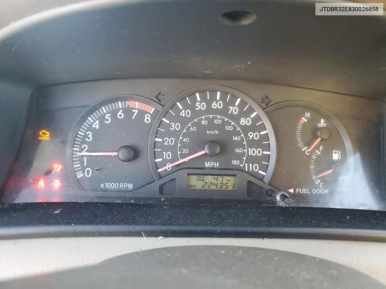 JTDBR32E830026858 2003 Toyota Corolla Ce