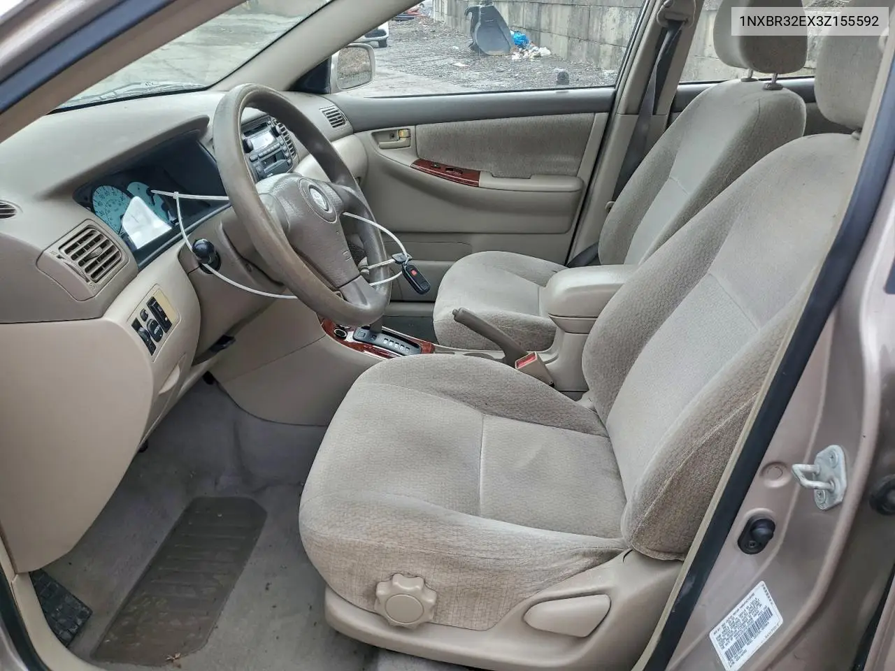1NXBR32EX3Z155592 2003 Toyota Corolla Ce
