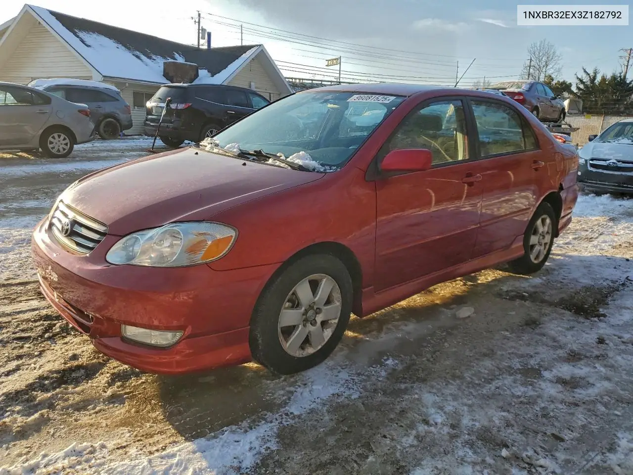 1NXBR32EX3Z182792 2003 Toyota Corolla Ce