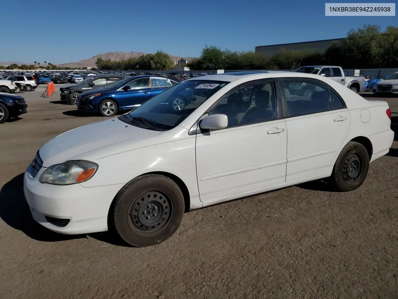 2004 Toyota Corolla Ce VIN: 1NXBR38E94Z245938 Lot: 72150944