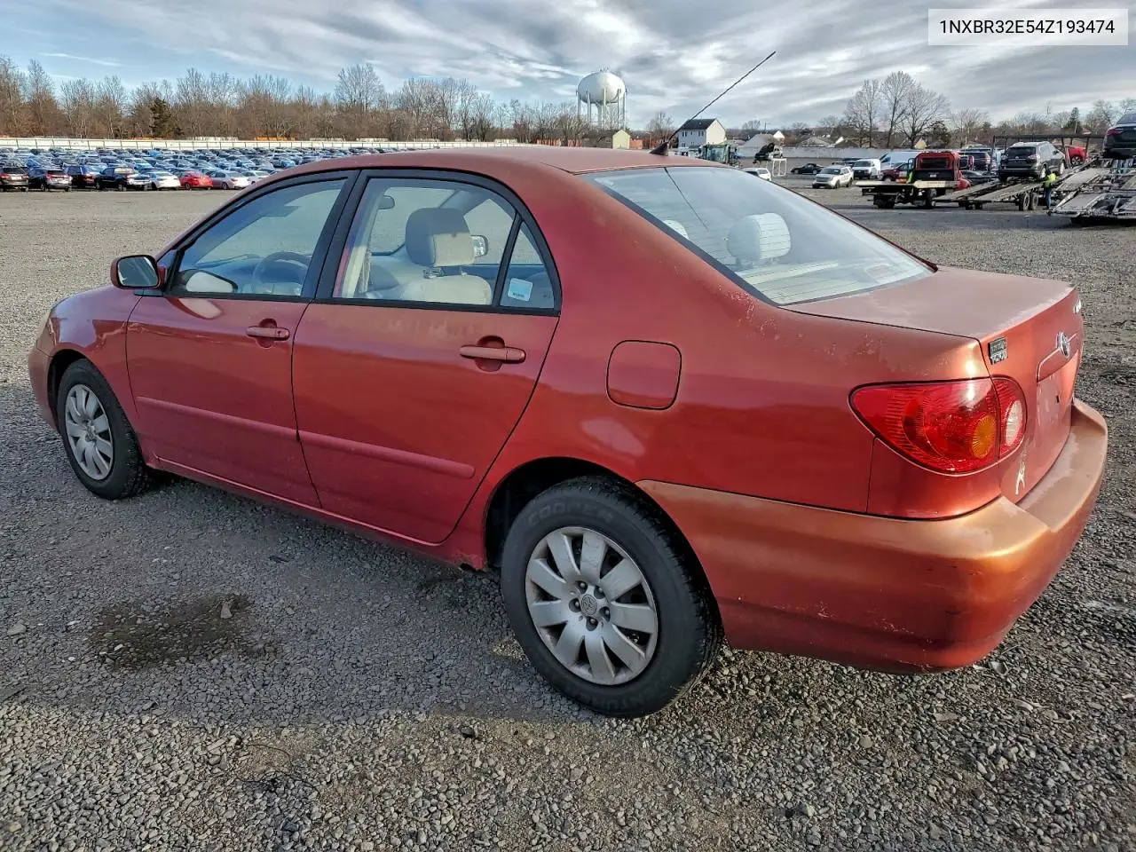 1NXBR32E54Z193474 2004 Toyota Corolla Ce