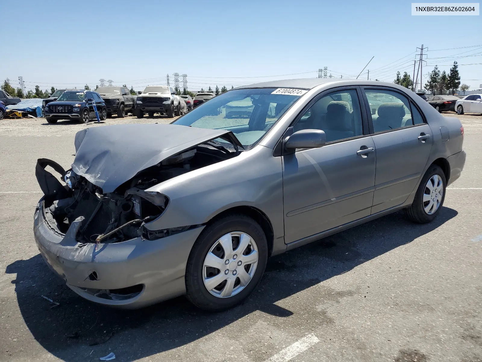 2006 Toyota Corolla Ce VIN: 1NXBR32E86Z602604 Lot: 67004874