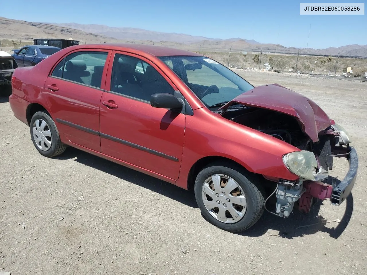 2006 Toyota Corolla Ce VIN: JTDBR32E060058286 Lot: 68905264