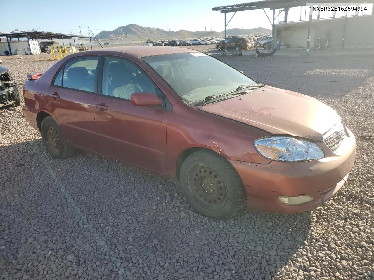 2006 Toyota Corolla Ce VIN: 1NXBR32E16Z694994 Lot: 71315174